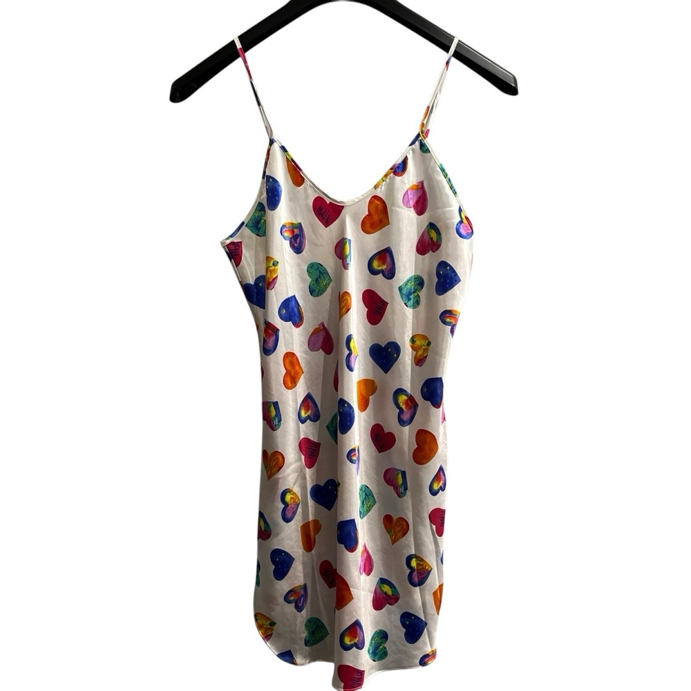 Vintage‎ Romantic Moods Y2K Slip Dress S Satin Mini Romantic Coquette Feminine